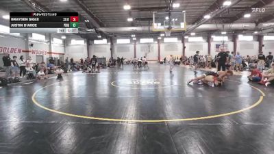 141 lbs Round 1 (12 Team) - Brayden Sigle, Steller Trained Jet vs Justin D`Arce, Prime Gold