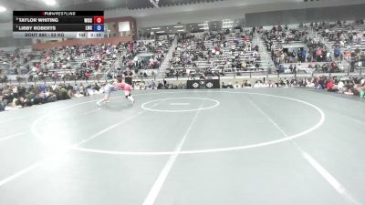 53 kg Semis - Taylor Whiting, Wisconsin vs Libby Roberts, Laker Wrestling Club