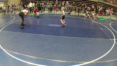 53 lbs Cons. Sub-quarters - Jaxon Ullom vs Silas Lujan, Little Warriors WC