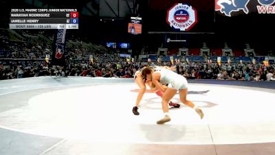 135 lbs Cons. Rd Of 64 - Narayah Rodriguez, Connecticut vs Janelle Henry, Arizona