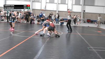 121.4-122.6 lbs Champ. Round 1 - Carson Cook, Moses Lake Wrestling Club vs Ali Gonzalez, Washington