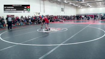 215 lbs Champ. Round 1 - Jay Harkema, Kerkhoven-Murdock-Sunburg vs Aaron Becker, Martin County Red Bulls