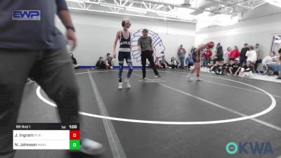 96/100 lbs Rr Rnd 1 - Jett Ingram, Plainview Youth Wrestling Club vs Nolan Johnson, Marlow Outlaws