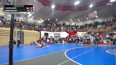 190 lbs Quarterfinal - Alicia Matos, Highland vs Averie Brooks, Harrison High School