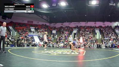 126 lbs Finals (8 Team) - Colt Perry, Hudson Area HS vs Nate Arnett, Martin HS
