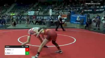 83 lbs Quarterfinal - Adam Bilby, South Central Punishers vs Griffin Rial, Black Fox Academy