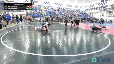 138 lbs Consi Of 4 - Payton Patrick, Coweta Tiger Wrestling vs J'La Underwood, Woodland Wrestling Club