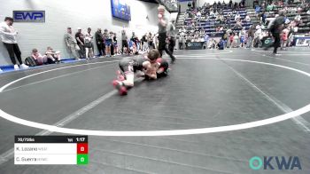 70/73 lbs Rr Rnd 2 - Kaden Lozano, Weatherford Youth Wrestling vs Casin Guerra, Newcastle Youth Wrestling