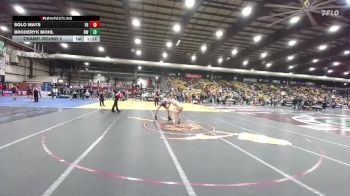 150 lbs Champ. Round 2 - Solo Mays, Fossil Ridge vs Broderyk Mohl, Beulah Wrestling