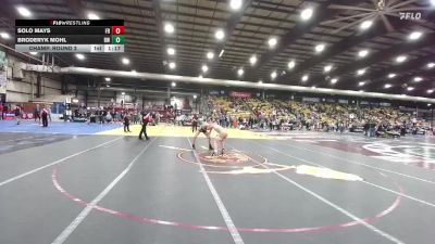 150 lbs Champ. Round 2 - Solo Mays, Fossil Ridge vs Broderyk Mohl, Beulah Wrestling