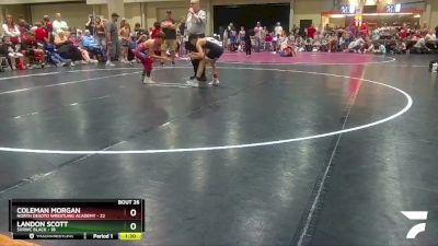 90 lbs Placement (16 Team) - Coleman Morgan, North Desoto Wrestling Academy vs Landon Scott, SVRWC Black