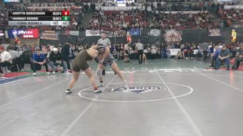 G - 170 lbs Cons. Round 5 - Hannah Gohde, Gallatin (Bozeman) (Girls) vs Ashtyn Dziekonski, Helena Capital (Girls)