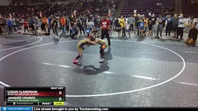 63 lbs Semifinal - Jamshed Umarov, Black Fox Wrestling Academy vs Logan Clarendon, Black Fox Wrestling Academy