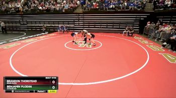 113 lbs Quarterfinal - Benjamin Ploehn, Stansbury vs Brandon Thorstead, Bear River