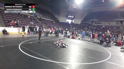 49 lbs Cons. Quarters - Rogan Rodriguez, Duran Wrestling Club vs Maddox Betterman, Betterman Elite Wrestling