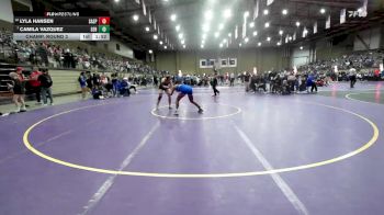 140 lbs Champ. Round 3 - Camila Vazquez, Gardner Edgerton vs Lyla Hansen, Sand Springs