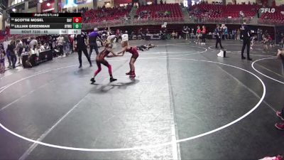 65 lbs Cons. Round 7 - Lillian Greenman, Ogallala Youth Wrestling Club vs Scottie Mosel, Plainview