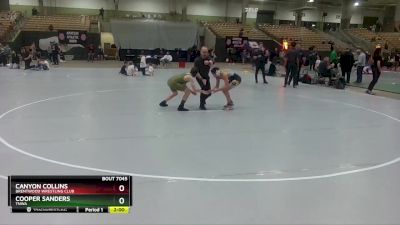 110 lbs 5th Place Match - Cooper Sanders, TNWA vs Canyon Collins, Brentwood Wrestling Club