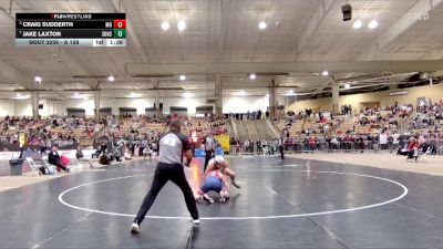 A 138 lbs Semifinal - Craig Sudderth, Montgomery Central High School vs Jake Laxton, Soddy Daisy High School