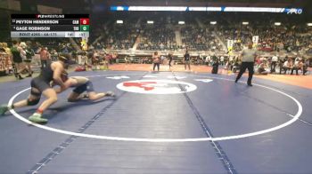 4A-175 lbs Cons. Round 2 - Gage Robinson, Thunder Basin vs Peyton Henderson, Campbell County