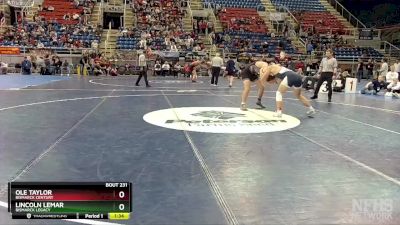 215 lbs Semifinal - Ole Taylor, Bismarck Century vs Lincoln Lemar, Bismarck Legacy