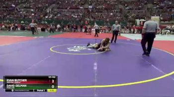 D1-132 lbs Champ. Round 1 - David Gelman, Moeller vs Evan Butcher, Wester. North
