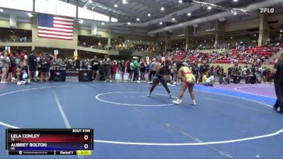 170 lbs Quarterfinal - Lela Conley, TX vs Aubrey Bolton, OK