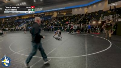 132 lbs Champ. Round 1 - Jason Hampton, Joliet (Catholic Academy) vs Rylan Sidzyik, Creighton Preparatory School