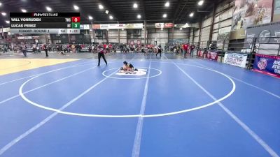 50 lbs Champ. Round 1 - Will VonRuden, Terry Wrestling Club vs Lucas Perez, No Team