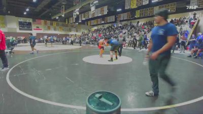 285 lbs Cons. Round 2 - Ben Ackley Garcia, Mission Viejo vs Angel Castaneda, San Dimas