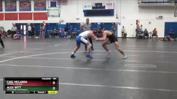 184 lbs Champ. Round 1 - Cael Mclaren, Cornell College vs Alex Witt, Wisconsin-Platteville