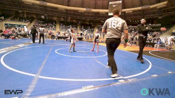 85 lbs Round Of 16 - Brighton Horawa, Verdigris Youth Wrestling vs Katelee Cole, Tulsa Blue T Panthers