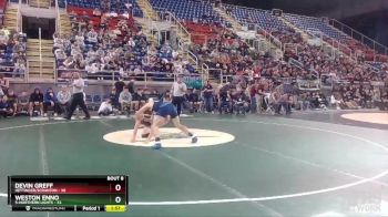 160 lbs Semis & 1st Wrestleback (8 Team) - Devin Greff, Hettinger/Scranton vs Weston Enno, 5-Northern Lights