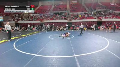 120 lbs Round 4 - 3rd Wb (16 Team) - Brenan Cox, Comal Pieper vs Miguel Sandoval, Amarillo Caprock