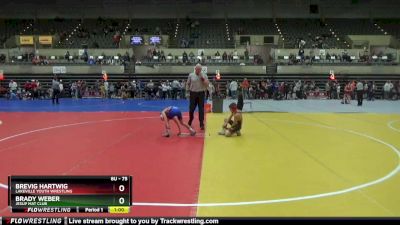 75 lbs Round 5 - Brady Weber, Jesup Mat Club vs Brevig Hartwig, Lakeville Youth Wrestling