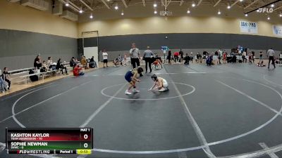 44 lbs Round 2 - Kashton Kaylor, Team Aggression vs Sophie Newman, SVWC