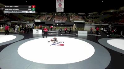 88 lbs Cons. Sub-semis - Timothy Reding, Vacaville High School Wrestling vs Elias Selianitis, El Camino SSF High School Wrestling