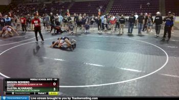 84 lbs 1st Place Match - Dustin Alvarado, Pomona Wrestling Club Colorado vs Brison Romero, Goldman`s Wrestling Academy Of The Rockies