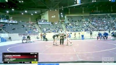 120 lbs Champ. Round 2 - Utah Heady, Union County vs Landon Packard, LaRue County