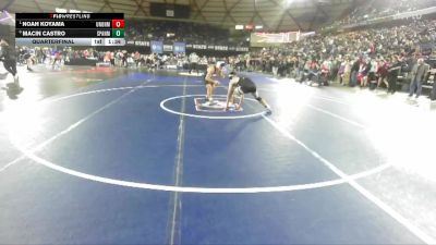 Boys 4A 144 lbs Quarterfinal - Noah Koyama, Union vs Macin Castro, Spanaway Lake