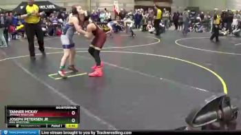 95 lbs Quarterfinal - Tanner Mckay, Jimtown Wrestling vs Joseph Petersen Jr, ARES Wrestling