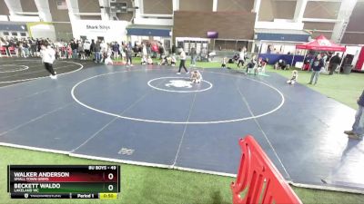 49 lbs Cons. Round 3 - Walker Anderson, Small Town Grims vs Beckett Waldo, Lakeland WC