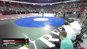 D2-215 lbs Semifinal - Connor Thomas, Peshtigo vs Chase Matthias, Two Rivers