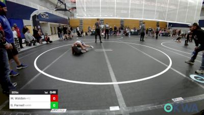 90 lbs Rr Rnd 3 - Mesa Walden, Hinton Takedown Club vs Greysen Parnell, Harrah Little League Wrestling