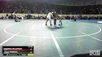 3A-285 lbs Quarterfinal - Jonah Marshall, Checotah vs Maverick Williamson, Salina