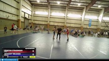 138 lbs Quarterfinal - Spartan Stradinger, Utah vs Anthony Delgado, Nevada