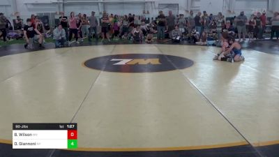 90-J lbs Quarterfinal - Blaise Wilson, WV vs Dominic Giannoni, NY