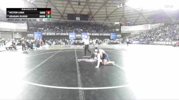 Boys 4A 144 lbs Champ. Round 2 - Victor Luna, Chiawana vs Keagan Olson, North Creek