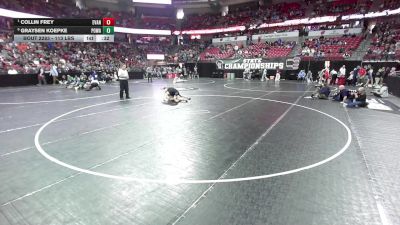 113 lbs 5th Place Match - Graysen Koepke, Port Washington vs Collin Frey, Evansville