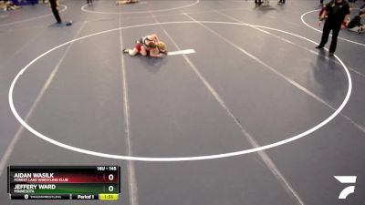 145 lbs Quarterfinal - Jeffery Ward, Minnesota vs Aidan Wasilk, Forest Lake Wrestling Club